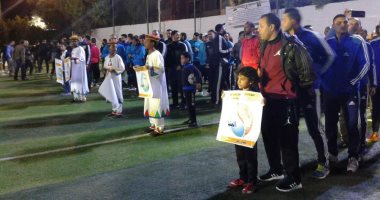 صور..  انطلاق فعاليات الدورة الثانية لكرة القدم بشركة مياه الشرب بأسوان