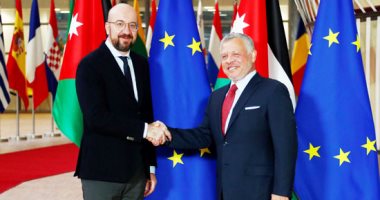 عاهل الأردن يلتقى رئيس المجلس الأوروبى فى بروكسل 