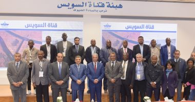 رئيس هيئة قناة السويس يستقبل وفد المشاركين فى المنتدى الإفريقى السادس.. صور