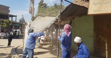 إزالة 29 حالة تعدى على الاراضى الزراعية واملاك الدولة بالبحيرة  