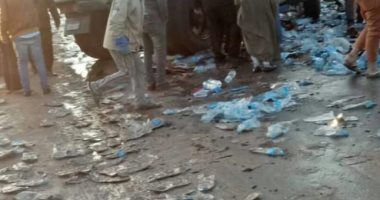 قارئ يشارك بصور لحادث مرورى على طريق السويس _ الزعفرانة