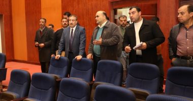 صور.. محافظ المنوفية يتفقد قصر ثقافة شبين الكوم الجديد ومركز التدريب المهنى