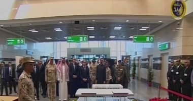 الرئيس السيسى يفتتح مطار برنيس الدولى برفقة الشيخ محمد بن زايد 