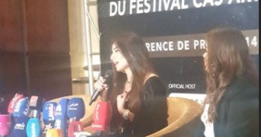 صور.. زينة تشارك فى مؤتمر صحفي  بالمغرب لتكريمها عن مجمل أعمالها