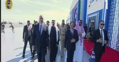 الرئيس السيسى يشهد افتتاح قاعدة برنيس العسكرية بحضور الشيخ محمد بن زايد