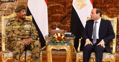 الرئيس السيسى يتبادل مع رئيس مجلس السيادة السودانى التهنئة بعيد الأضحى