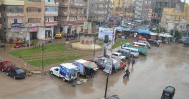 هطول أمطار غزيرة بكفر الشيخ وتوقف حركة الملاحة (صور)