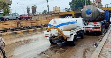 أمطار غزيرة تضرب مدن القليوبية والمحافظ يعلن حالة الطوارئ