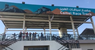صور.. سائحون يشاركون فى مشاهدة فعاليات سباق الهجن بشرم الشيخ