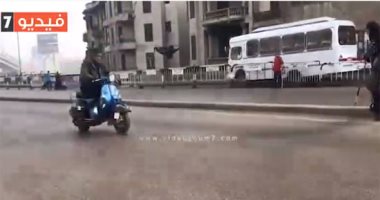 سيولة مرورية أعلى كوبرى الدقى في الاتجاهين