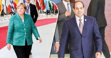 السيسي يشارك فى مؤتمر برلين حول ليبيا غدا ويلبى دعوة «جونسون» لحضور قمة الاستثمار بلندن.. توافق بين مصر وألمانيا على أى مسار سياسى ينهى الأزمة الليبية من كل الجوانب.. وفرص النمو فى القارة السمراء بجدول الأعمال