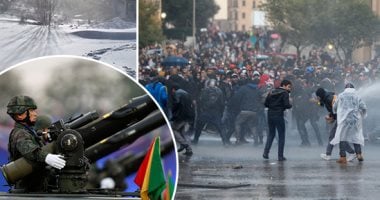 صور.. العالم هذا المساء.. اشتباكات عنيفة فى محيط مجلس النواب اللبنانى بين المتظاهرين وقوى الأمن.. عاصفة ثلجية تضرب كندا وانقطاع الكهرباء.. عرض عسكرى حاشد بمناسبة يوم القوات المسلحة بمشاركة ملك تايلاند