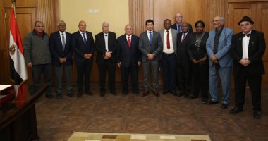 وزير الرياضة يلتقى مجلس إدارة الاتحاد الافريقي للدراجات