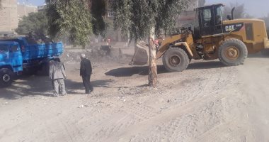 محافظ قنا يوجه برفع 20 طن قمامة ومخلفات فى طريق مدينة أبو تشت