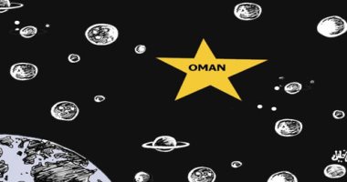 كاريكاتير صحيفة عمانية ..سلطنة عمان نجمة تحلق فى الفضاء  