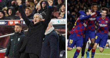 ميسي يضع سيتين على الطريق الصحيح فى ضربة البداية مع برشلونة.. النجم الأرجنتينى يخطف فوزا قاتلا للبارسا ضد غرناطة.. أبناء لاماسيا أبرز ملامح تشكيل المدرب الجديد.. والبرغوث يسجل للعام الـ16على التوالى..فيديو وصور