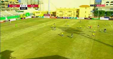 الشوط الأول.. تعادل سلبى بين الجونة وطنطا فى الدورى 
