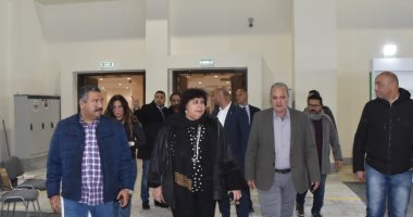 وزيرة الثقافة تتفقد الترتيبات النهائية لافتتاح معرض القاهرة للكتاب .. صور 