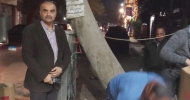 صور.. رئيس حى الدقى يقود حملة لرفع الإشغالات من ميدان المساحة