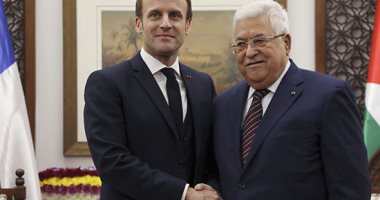 عباس وماكرون يبحثان تطورات الأحداث فى القدس وغزة والضفة الغربية