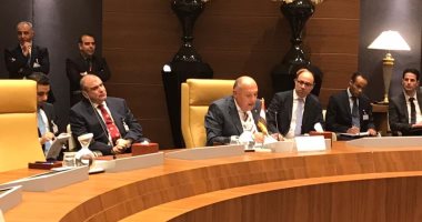 وزراء خارجية دول الجوار الليبي يؤكدون فى الجزائر ضرورة حل النزاع بليبيا ووقف الاقتتال عبر حل سلمى.. "شكري" يشدد على أهمية تشكيل حكومة مستقلة ونزع سلاح الميليشيات.. وزير خارجية الجزائر: نرفض أي تدخل أجنبى بليبيا
