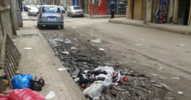 شكوى من القمامة وإتلاف الرصف فى شارع عمر بن الخطاب في دمنهور بالبحيرة