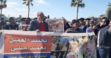 مسيره لأهالى دمياط إلى ميدان الساعة احتفالا بأعياد الشرطة.. صور