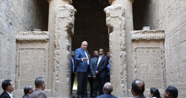 صور .. محافظ قنا يجرى زيارة ميدانية لمعبد دندرة