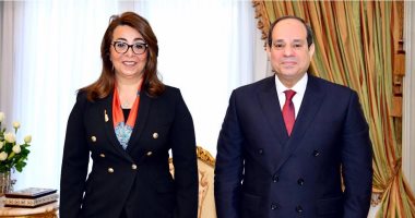  الرئيس السيسى يلتقى غادة والى ويهنئها بمنصبها الأممي  