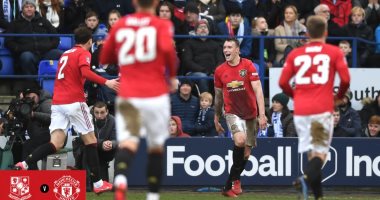 مانشستر يونايتد يتأهل لدور الـ16 بكأس الاتحاد الإنجليزي بسداسية ضد ترانمير.. فيديو
