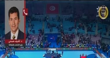 أشرف صبحى يهنئ المصريين بتأهل منتخب مصر لكرة اليد لنهائيات أولمبية طوكيو