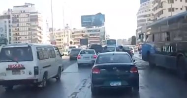النشرة المرورية.. كثافات مرتفعة بمحاور القاهرة والجيزة 