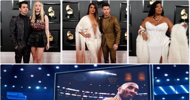 مصرع كوبى براينت يلقى بظلاله على حفل توزيع جوائز الـGrammy.. أليشيا كيز تغنى له It's So Hard To Say Goodbye مع فرقة Boyz II Men.. وميشيل أوباما تفوز بجائزة أفضل ألبوم منطوق عن كتابها الصوتى Becoming.. صور
