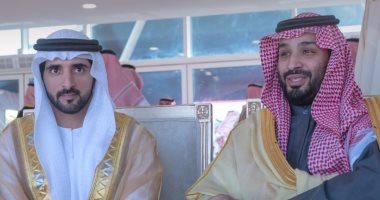 حمدان بن راشد يمدح ولى عهد السعودية فى صورة جمعتهما.. اعرف التفاصيل