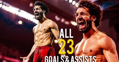 15 هدفا و8 أسيست.. تمتع بمشاهدة كل ما قدمه محمد صلاح هذا الموسم