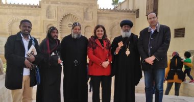 وفد كنسى من الحبشة يزور المتحف القبطى بالقاهرة