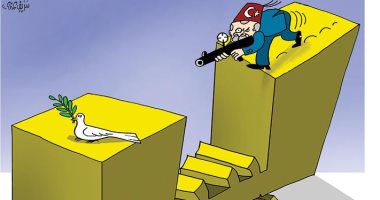 كاريكاتير صحيفة إماراتية.. أردوغان يقتل السلام فى ليبيا 
