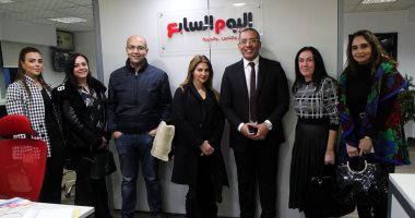 صور.. وفد مؤسسة أهل مصر يزور "اليوم السابع" فى إطار دعم مستشفى ضحايا الحوادث والحروق