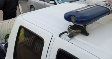 زحام مرورى بسبب تعطل سيارة نقل أعلى الطريق الدائرى بمنطقة المنيب.. صور