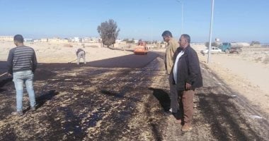 صور .. رصف طرق جديدة وتنفيذ حملات نظافة بمركز بئر العبد بشمال سيناء 