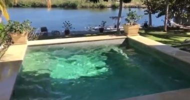 فيديو يرصد لحظة اهتزاز حمام سباحة بجزر الكايمان لتأثير زلزال البحر الكاريبى