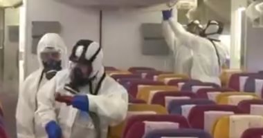 تايلاند تطهر جميع طائراتها العائدة من الصين خوفا من فيروس كورونا.. فيديو