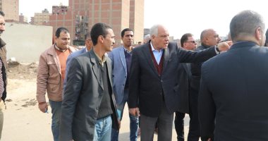 محافظ الجيزة يتفقد شوارع ربيع الجيزى والبحر الأعظم والمنيب