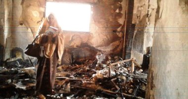 مصرع طفلتين وإصابة والديهما بحريق بالشرقية.. والمحافظ يوجه بإغاثة الأسرة.. صور