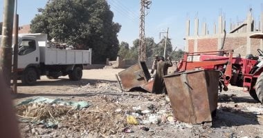 صور.. حملات نظافة ورفع الإشغالات وتغييير أعمدة الإنارة من مداخل وشوارع 3 قرى بإسنا