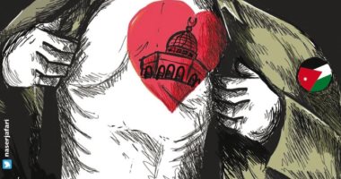 كاريكاتير صحيفة أردنية.. القدس فى القلب