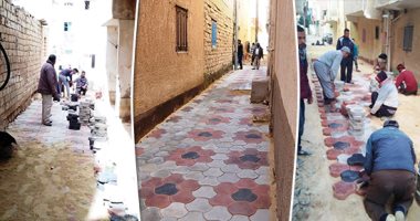صور.. تطوير المناطق المحرومة من الخدمات بمدينة مرسى مطروح.. رصف الشوارع الضيقة والأزقة ببلاط الإنترلوك بمنطقة السوانى.. والمحافظ يوجه بتوفير الخدمات ويتابع التنفيذ ميدانيا