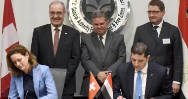 صور..  توقيع 3 اتفاقيات فى ختام منتدى الاستثمار المصرى السويسرى