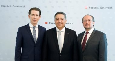 سفير مصر فى فيينا يستعرض العلاقات الثنائية مع المستشار الفيدرالى النمساوى