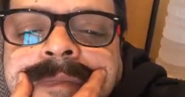 هنيدى بشنب فى أول فيديو على تيك توك على طريقة رمضان مبروك أبو العلمين